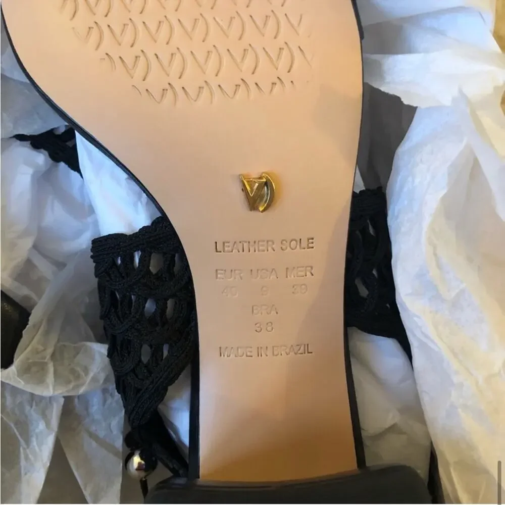 NEW IN BOX Anthropologie Vicenza Crochet Sandal Heels